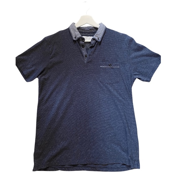 Denim & Flower causal polo. Medium. Retro - Picture 1 of 3
